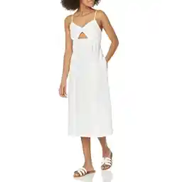 لباس میدی با بند V-یقه V شکل زنانه Drop