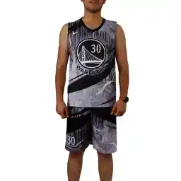 ست رکابی شلوارک بسکتبال گلدن استیت GLDN.S NZD | مشکی