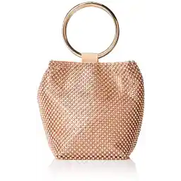 Jessica McClintock Women's Gwen Ball Mesh Ring Wristlet Pouch Clutch