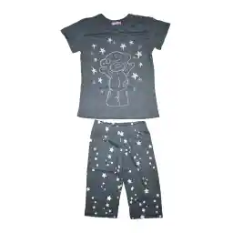 ست تی شرت و شلوارک دخترانه الیتول مدل 3778