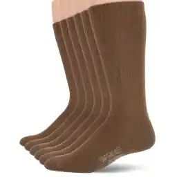 Jefferies Socks mens Military Rib Top Combat Crew Boot Socks 6 Pack Casual Sock (pack of 6)