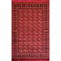 فرش ماشینی هیوا طرح بلوچ کد 215 زمینه لاکی