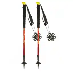 باتوم کوهنوردی اسنوهاک پیچی جفتی STPW-306 ABS | قرمز/زرد