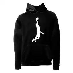 هودی ورزشی بسکتبال فشن لاین BASKBL111 | مشکی/سفید