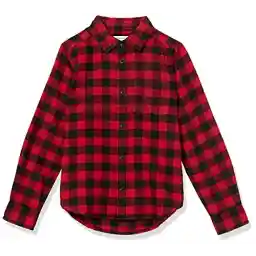 Amazon Essentials Boys and Toddlers' Flannel Button Down Shirt