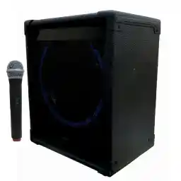 اکو همراه شارژی اکوتک مدل ET سایز 12 اینچ به همراه میکروفن بی سیم