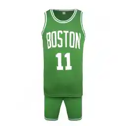 ست رکابی شلوارک بسکتبال بوستون 92211-AKS | سبز/سفید