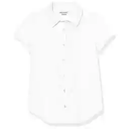 پیراهن آستین کوتاه آکسفورد یکنواخت کلاسیک دخترانه آمازون Essentials