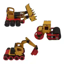 ساختنی خانواده باهوش من مدل ماشین های راهسازی مجموعه 3 عددی