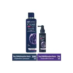 شامپو تقویت کننده پوست سر مردانه Clear Men موثر در برابر ریزش مو و شوره سر 300 میلی لیتر + سرم 70 میلی لیتر