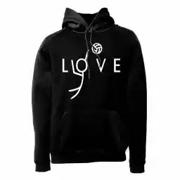 هودی ورزشی والیبال فشن لاین VLYBL 08 | مشکی/سفید