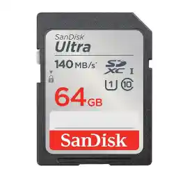 کارت حافظه SDXC سن دیسک مدل Ultra کلاس 10 استاندارد UHS-I U1 سرعت 140MB/s ظرفیت 64 گیگابایت کارت حافظه SDXC سن دیسک مدل Ultra کلاس 10 استاندارد UHS-I U1 سرعت 140MB/s ظرفیت 64 گیگابایت