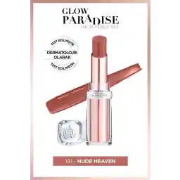 رژ لب رژلب L'Oreal Paris Glow Paradise - رژ لب درخشان 191 Nude Heaven