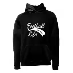 هودی ورزشی فوتبال فشن لاین FTBL 145 | مشکی/سفید