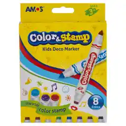 ماژیک آموس مدل CS8P - بسته 8 عددی