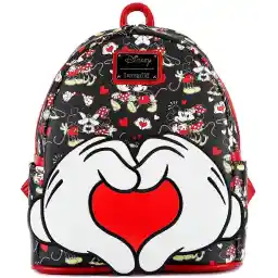 Loungefly MickeyMinnie Heart Hands Mini Backpack