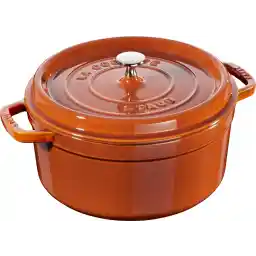 Staub 405112980 Döküm Tencere, Yuvarlak, Tarç