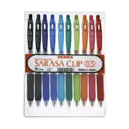 روان نویس 0.5 میلی متری زبرا مدل Sarasa Clip بسته 10 عددی