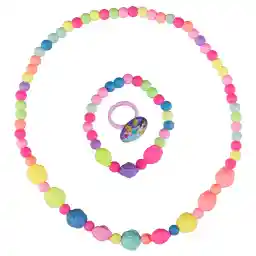 ست گردنبند و دستبند دخترانه ویتالی بیوتی مدل گل رز کدA623