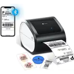 Phomemo Bluetooth Thermal Printer- D520-BT Shipping Label Printer 4x6 Printer for Small Business & Packages/Barcode/Address/Postage Label, Compatible with Shopify, FedEx, Ebay, Etsy