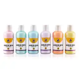 Adel Akrilik Boya 60 ml x 6 Pastel Renkler