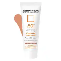 فلوئید ضد آفتاب رنگی درماتيپيک با +SPF50 مناسب پوست چرب حجم 50 میل - رنگ بژ طلایی