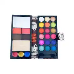 پالت آرایشی کیف چرمی آنی لیدی طرح گربه