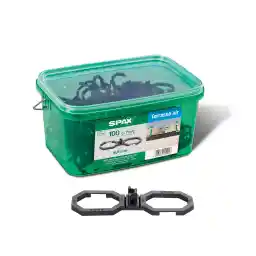 SPAX Air، برای تهویه بهتر، در جعبه با اندازه دسته L به مساحت تقریبی 7 متر مربع، فاصله: 6.5 میلی متر، مشکی، 5009422565009