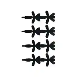 گیره مو زنانه طرح گلبرگ بسته 4 عددی