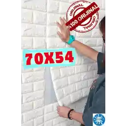دیوارهای رنگارنگ 70x54 سانتی متر کاغذ دیواری فوم منعطف چسبنده پانل 3 بعدی الگوی آجری