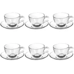 ست فنجان و نعلبکی پاشاباغچه مدل Bisik 97948 - بسته 6 عددی