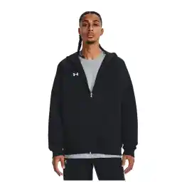 1379767-001 UA Rival Fleece FZ Hood Siyah Bol Kesim Erkek Zip Ceket