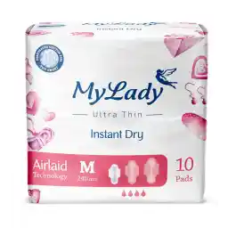 نواربهداشتی اولترا مدل همیشه خشک سایز متوسط 10عددی | مای لیدی