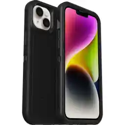 OtterBox Defender XT-hoes voor iPhone 14 Plus met MagSafe, schokbestendig, valbestendig, ultrarobuust, 5x getest volgens militaire standaard, Transparant/Zwart