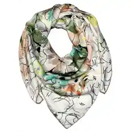 روسری میس اسمارت مدل ساتن ابریشم ابرنگی