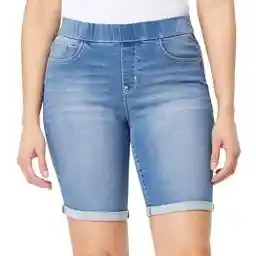 لباس زنانه WallFlower در شلوارک جین برمودا بلند قد اینستا سافت جونیورز