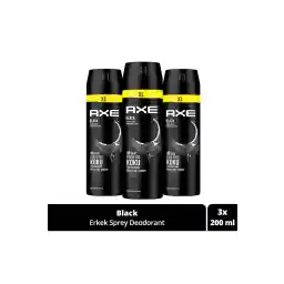 اسپری دئودورانت مردانه Axe Black Xl ​​48 Hours عطر تاثیرگذار 200 میلی لیتر