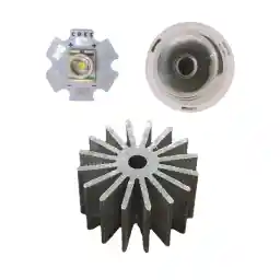 چیپ کامل ال ای دی چراغ قوه کری مدل XR-E مجموعه 3 عددی