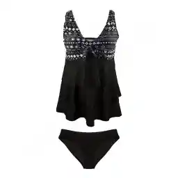 مایو شنا زنانه دو تکه دامنی Fashion Concept- 5690269 NZD | مشکی/طوسی