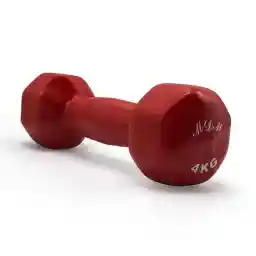 دمبل بدنسازی ایروبیک بانوان روکش دار تکی 4 کیلویی MDM | قرمز