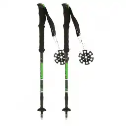 باتوم کوهنوردی اسنوهاک پیچی جفتی ABS STPW-302 S | مشکی/سبز