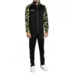 ست سویشرت شلوار ورزشی مردانه آلشپرت زیپ دار MUH2716-001 | مشکی/زرد