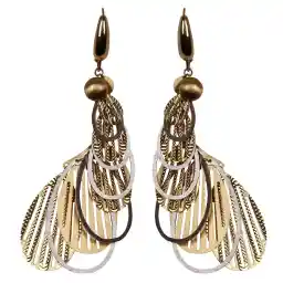 گوشواره طلا 18 عیار نفیس گلد مدل اکسترا