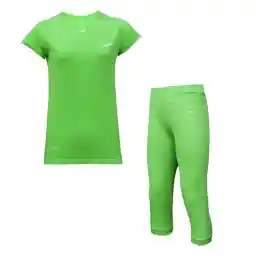 ست تیشرت شلوار ورزشی زنانه طرح نایک کوتاه Just Do it ANG | سبز