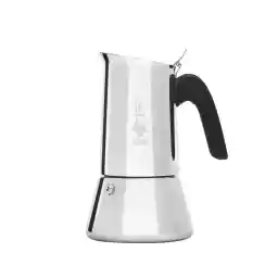Bialetti - Venus Induction, Roestvrijstalen Espressomaker, Geschikt Voor Alle Warmtebronnen, 10 Kops (460 ml), Aluminium, Zilverkleurig