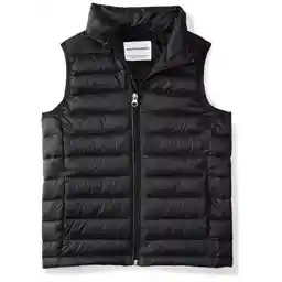 Amazon Essentials Boys and Toddlers' Lightweight Water-Resistant Packable Hooded Puffer Vest