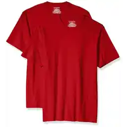 تی شرت آستین کوتاه مردانه آمازون Essentials، بسته 2 عددی، مشکی، بزرگ