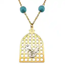 گردنبند شهر شیک طرح مرغ آمین مدل G125