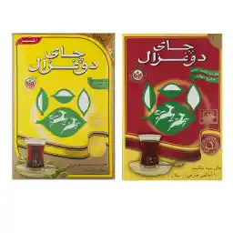 چای سیاه دو غزال - 500 گرم بسته 2 عددی