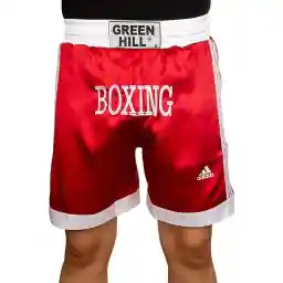 شلوارک بوکس طرح آدیداس Green Hill BYT | قرمز/سفید